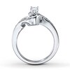 Thumbnail Image 2 of Previously Owned Diamond Engagement Ring 3/8 ct tw Round-cut 14K White Gold - Size 11