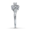 Thumbnail Image 3 of Previously Owned Diamond Engagement Ring 3/8 ct tw Round-cut 14K White Gold - Size 11