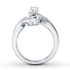 Thumbnail Image 2 of Previously Owned Diamond Engagement Ring 3/8 ct tw Round-cut 14K White Gold - Size 8.75