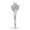 Thumbnail Image 3 of Previously Owned Diamond Engagement Ring 3/8 ct tw Round-cut 14K White Gold - Size 8.75