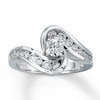 Thumbnail Image 1 of Previously Owned Diamond Engagement Ring 3/4 ct tw Round-cut 14K White Gold Size 10.25