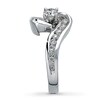 Thumbnail Image 3 of Previously Owned Diamond Engagement Ring 3/4 ct tw Round-cut 14K White Gold Size 10.25