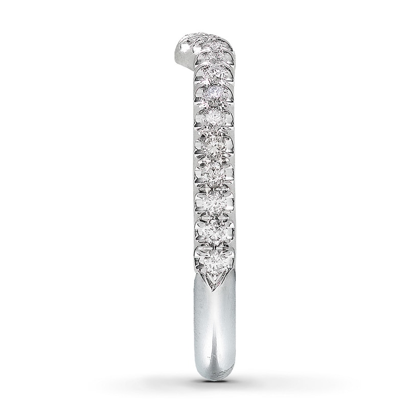 Main Image 3 of Previously Owned Neil lane Diamond Wedding Band 1/3 ct tw Round-cut 14K White Gold - Size 5