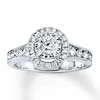 Thumbnail Image 1 of Previously Owned Diamond Engagement Ring 1 ct tw Round-cut 14K White Gold Size 9.5