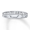 Thumbnail Image 1 of Previously Owned Diamond Wedding Band 3/8 ct tw Round-cut 14K White Gold Size 10.25