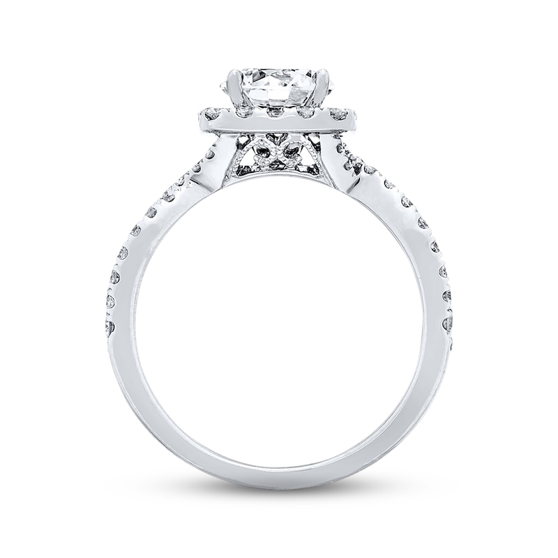 Main Image 2 of Previously Owned Neil Lane Diamond Engagement Ring 2-1/5 ct tw Round-cut 14K White Gold Size 4.25