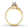 Thumbnail Image 1 of Previously Owned Diamond Engagement Ring 1/4 ct tw Round-cut 14K Yellow Gold - Size 10.5