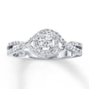 Thumbnail Image 1 of Previously Owned Diamond Engagement Ring 3/8 ct tw Round-cut 14K White Gold Size 4
