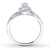 Thumbnail Image 2 of Previously Owned Diamond Engagement Ring 3/8 ct tw Round-cut 14K White Gold Size 4