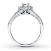 Thumbnail Image 2 of Previously Owned Diamond Engagement Ring 5/8 ct tw Round-cut 14K White Gold Size 4.5