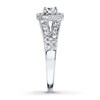 Thumbnail Image 3 of Previously Owned Diamond Engagement Ring 5/8 ct tw Round-cut 14K White Gold Size 4.5