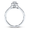 Thumbnail Image 3 of Previously Owned Diamond Engagement Ring 3/8 ct tw Round-cut 10K White Gold Size 3.5