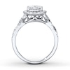 Thumbnail Image 2 of Previously Owned Engagement Ring 1 ct tw Round-cut Diamonds 14K White Gold Size 4.25