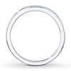 Thumbnail Image 2 of Previously Owned Diamond Wedding Ring 1/4 ct tw Round-cut 14K White Gold - Size 10.25
