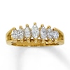 Thumbnail Image 1 of Previously Owned Anniversary Band 1 ct tw Marquise-cut Diamonds 14K Yellow Gold - Size 10.5