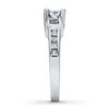 Thumbnail Image 3 of Previously Owned 3-Stone Engagement Ring 1-1/2 ct tw Princess-cut Diamonds 14K White Gold - Size 10.25