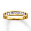 Thumbnail Image 1 of Previously Owned Wedding band 1/2 ct tw Princess-cut Diamonds 14K Yellow Gold - Size 9.5