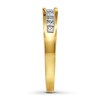 Thumbnail Image 3 of Previously Owned Wedding band 1/2 ct tw Princess-cut Diamonds 14K Yellow Gold - Size 9.5