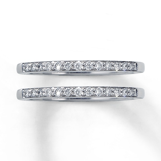 Previously Owned Wedding Bands 1/4 ct tw Round-cut Diamonds 14K White Gold Size 9