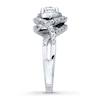 Thumbnail Image 3 of Previously Owned Engagement Ring 1-1/5 ct tw Round-cut Diamonds 14K White Gold Size 10.5