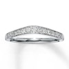 Thumbnail Image 1 of Previously Owned Diamond Wedding Band 1/6 ct tw Round-cut 14K White Gold Size 4.25