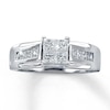 Thumbnail Image 1 of Previously Owned Diamond Engagement Ring 1 ct tw Princess-cut 14K White Gold Size 5