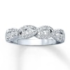 Thumbnail Image 1 of Previously Owned Anniversary Band 1/3 ct tw Round-cut Diamonds 10K White Gold Size 4