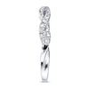 Thumbnail Image 3 of Previously Owned Anniversary Ring 1/6 ct tw Round-cut Diamonds 10K White Gold - Size 10.5