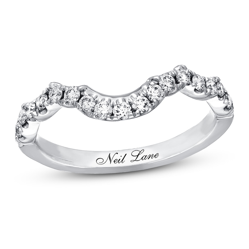 Main Image 1 of Previously Owned Neil Lane Wedding Band 3/8 ct tw Round-cut Diamonds 14K White Gold - Size 10.5