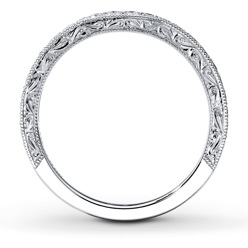 Main Image 2 of Previously Owned Neil Lane Wedding Band 1/3 ct tw Round-cut Diamonds 14K White Gold Size 5.25