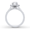 Thumbnail Image 2 of Previously Owned Neil Lane Diamond Engagement Ring 2-1/8 ct tw Oval & Round-cut 14K White Gold Size 4.5
