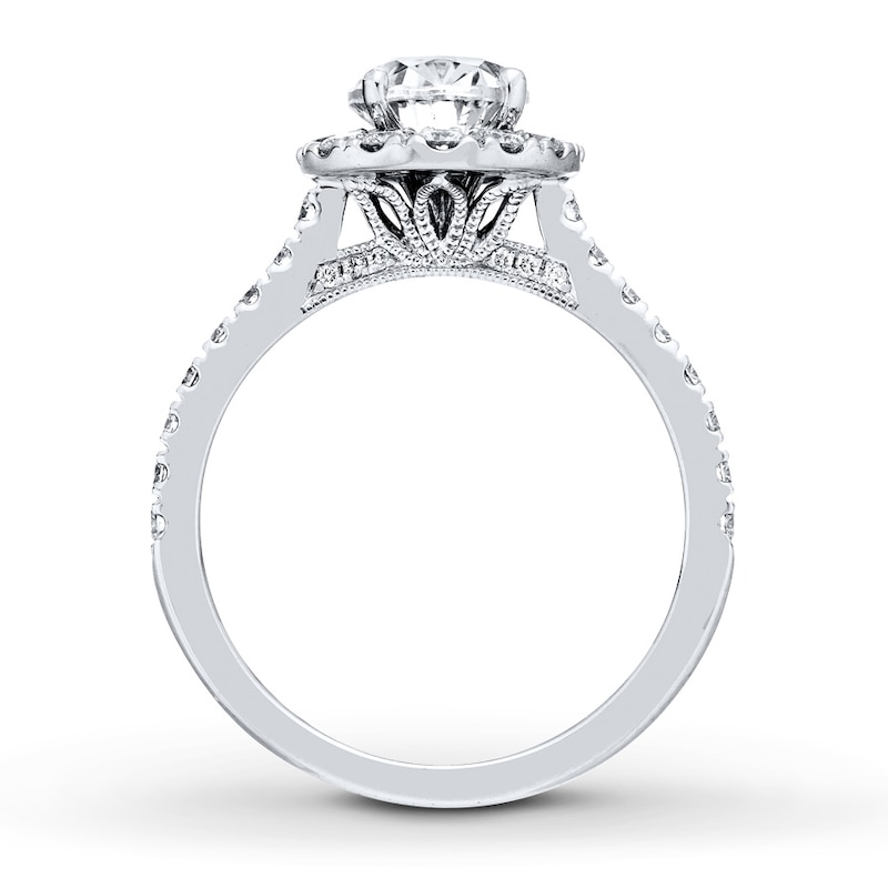 Main Image 2 of Previously Owned Neil Lane Diamond Engagement Ring 2-1/8 ct tw Oval & Round-cut 14K White Gold Size 4.5