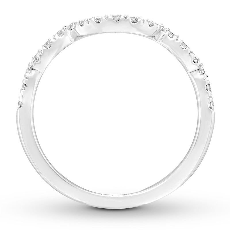 Main Image 2 of Previously Owned Neil Lane Diamond Wedding Band 1/3 ct tw Round-cut 14K White Gold - Size 4.25