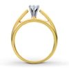Thumbnail Image 2 of Previously Owned Diamond Engagement Ring 1 ct tw Marquise, Baguette & Round-cut 14K Yellow Gold Size 4.5