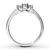 Thumbnail Image 2 of Previously Owned 3-Stone Diamond Engagement Ring 1/4 ct tw Round-cut 14K White Gold Size 4