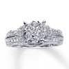 Thumbnail Image 1 of Previously Owned Diamond Engagement Ring 1-3/8 ct tw Round-cut 14K White Gold Size 10.5