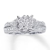 Thumbnail Image 1 of Previously Owned Diamond Engagement Ring 1-3/8 ct tw Round-cut 14K White Gold Size 12.25