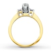 Thumbnail Image 2 of Previously Owned Three-Stone Diamond Engagement Ring 1/2 ct tw Round-cut 14K Yellow Gold Size 9.5