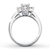 Thumbnail Image 2 of Previously Owned Three-Stone Diamond Ring 1 ct tw Princess-cut 14K White Gold Size 4