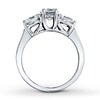 Thumbnail Image 2 of Previously Owned 3-Stone Diamond Engagement Ring 2 ct tw Round-cut 14K White Gold - Size 4