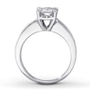 Thumbnail Image 2 of Previously Owned Diamond Engagement Ring 1-1/4 ct tw Princess & Round-cut 14K White Gold Size 4.25