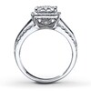 Thumbnail Image 2 of Previously Owned Diamond Engagement Ring 1-1/2 ct tw Round-cut 14K White Gold - Size 4