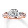 Thumbnail Image 1 of Previously Owned Diamond Engagement Ring 1 ct tw Round-cut 14K Two-Tone Gold Size 3