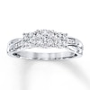 Thumbnail Image 1 of Previously Owned 3-Stone Diamond Engagement Ring 1/3 ct tw Round-cut 10K White Gold Size 10
