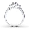 Thumbnail Image 1 of Previously Owned 3-Stone Diamond Engagement Ring 1/3 ct tw Round-cut 10K White Gold - Size 10.25