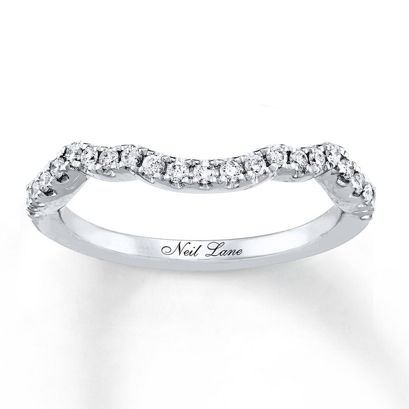 Main Image 1 of Previously Owned Neil Lane Wedding Band 1/4 ct tw Round-cut Diamonds 14K White Gold