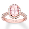 Thumbnail Image 1 of Previously Owned Neil Lane Morganite Engagement Ring 3/4 ct tw Round-cut Diamonds 14K Gold