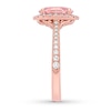 Thumbnail Image 3 of Previously Owned Neil Lane Morganite Engagement Ring 3/4 ct tw Round-cut Diamonds 14K Gold