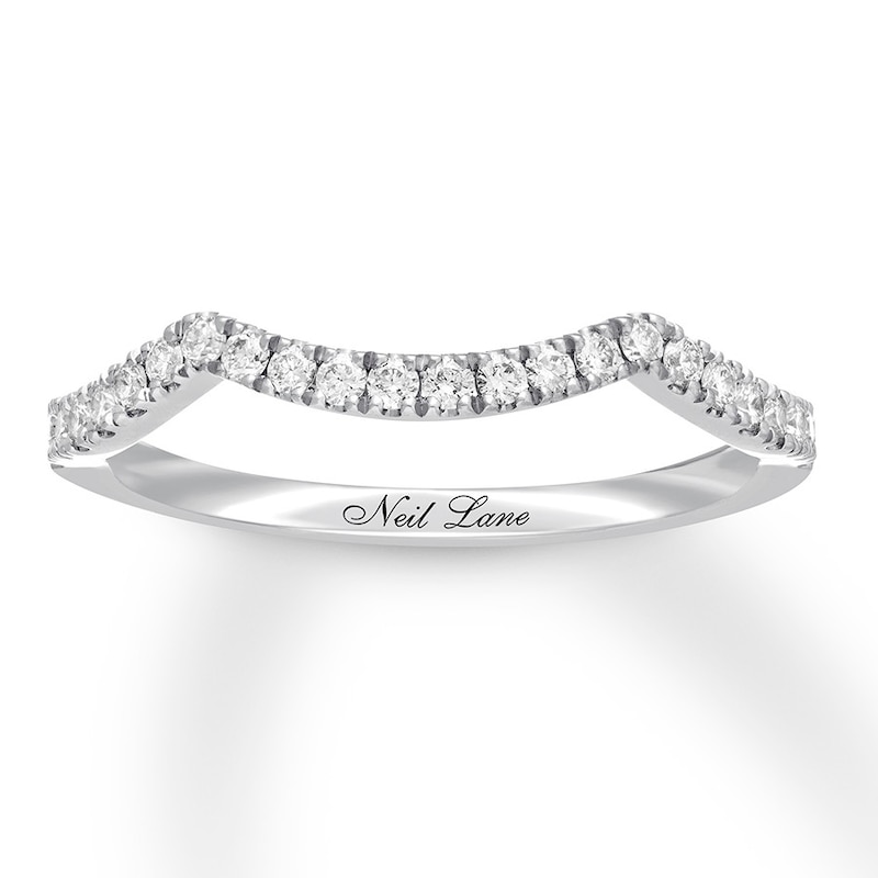 Main Image 1 of Previously Owned Neil Lane Wedding Band 1/4 ct tw Round-cut Diamonds 14K White Gold