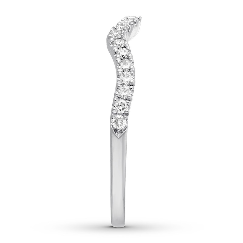 Main Image 3 of Previously Owned Neil Lane Wedding Band 1/4 ct tw Round-cut Diamonds 14K White Gold